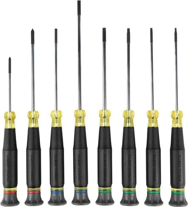 Main image of 85617 Mini Precision Screwdriver Set Slotted Phillips TORX Cushion-Grip Handles Ideal for Terminal Blocks Electronics