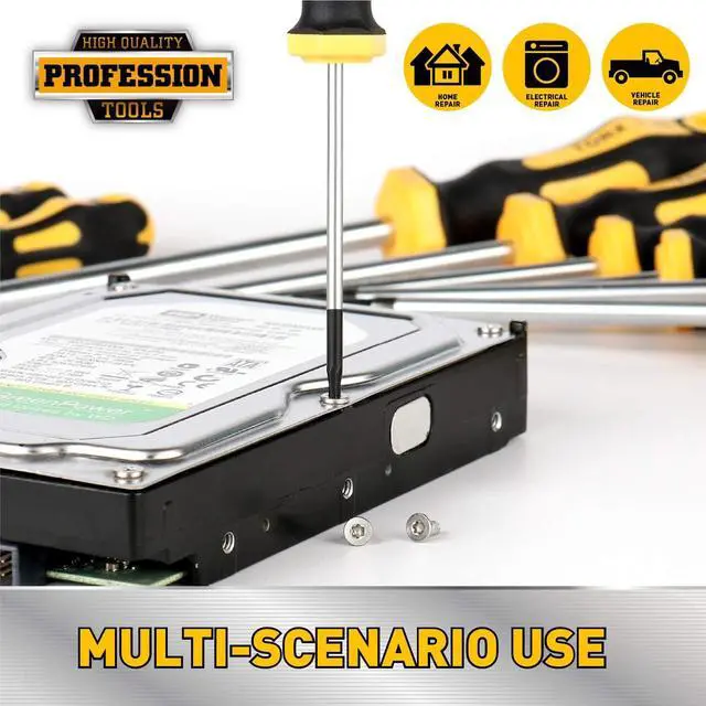 Alt view image 7 of 7 - 12-Piece Magnetic Torx Screwdrivers Set Magnetic Torx Driver Star Screwdrivers Set T5 - T40 Best Choice