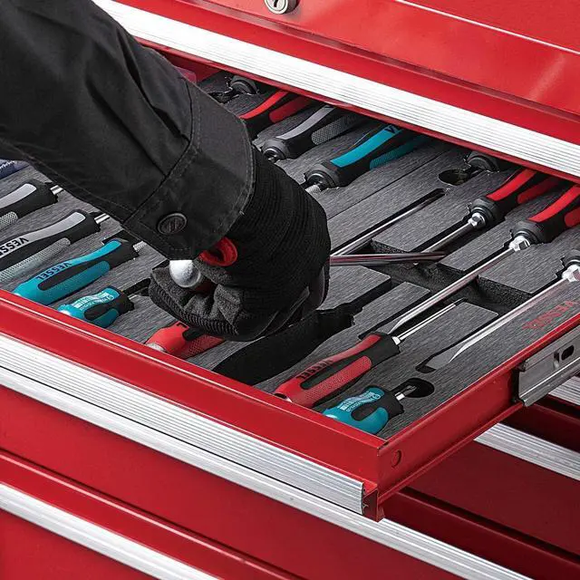Alt view image 5 of 7 - MEGADORA Tang-Thru Screwdriver Set 8pcs. 9308EVA (EVA Foam set/Tang Thru)