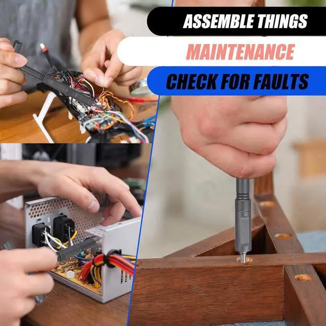 Alt view image 6 of 7 - 42 in 1 Magnetic Screwdriver Set DIY Ratchet Screwdriver Set Multi Bit Magnetic Drive with Ratchet Handle Portable Compact Repair Tool Kit for Home Electronics Furniture Computer Bike Repairs