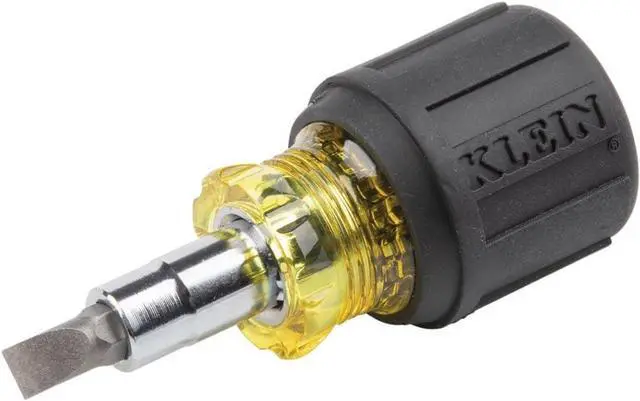 Main image of 32561 Multi-Bit Screwdriver / Nut Driver 6-in-1 Stubby Screwdriver with 2 Phillips 2 Slotted 2 Nut Drivers