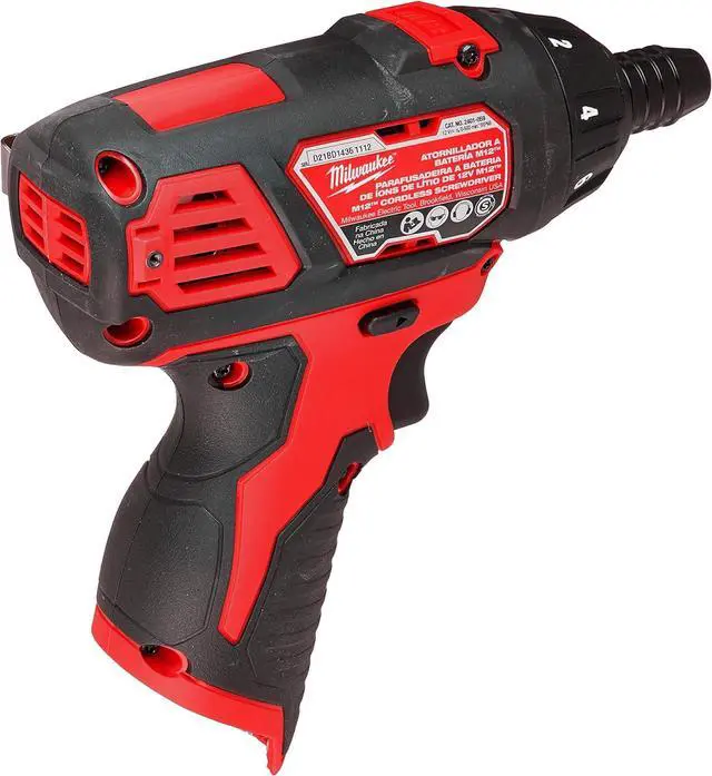 Alt view image 4 of 6 - 2401-20 M12 12-Volt Lithium-Ion Cordless 1/4 in. Hex Screwdriver (Tool-Only)