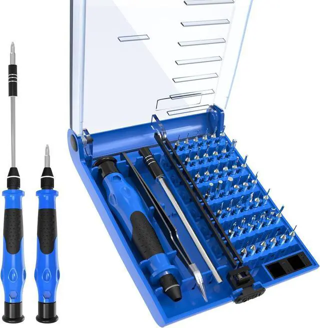 Main image of Mini Screwdriver Set with 42 Bits 45 in 1 Small Precision Magnetic Tiny Screwdriver Bit Kit with Tweezers & Extension Shaft for Laptop PC Phone Computer Game Console