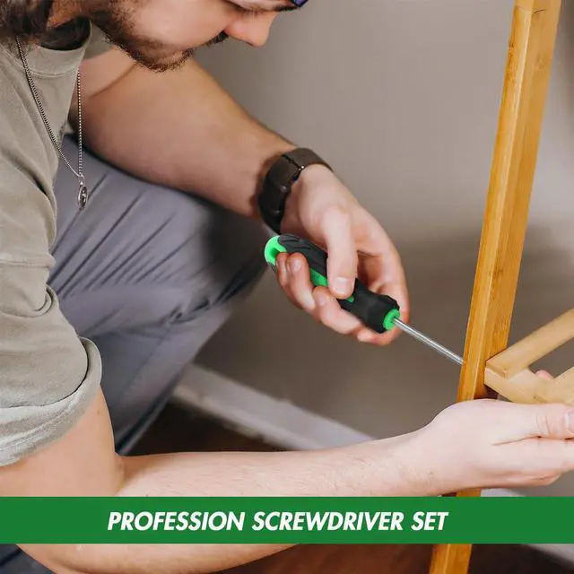 Alt view image 5 of 7 - 14pcs Mini Hex Screwdriver Set Metric(0.9mm-3mm) SAE(0.035-1/8) Hex Allen Wrench Screwdriver Set Perfect for RC Cars Quadcopters and Helicopter Car Models (Green)
