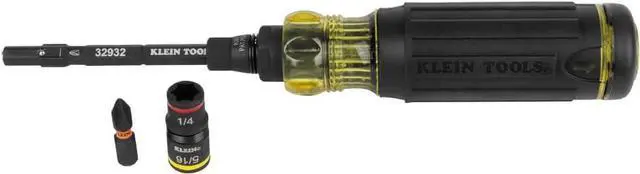 Alt view image 4 of 5 - 32516HD KNECT 16-in-1 Impact-Rated Hybrid Screwdriver/Nut Driver Magnetic Flip Socket 11 Bits 2 Nut Drivers 3/8-Inch Square Adapter
