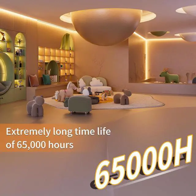 Alt view image 3 of 7 - Warm White LED Strip Light 24V LED led Light Strip with Remote 3000K Super Bright 16.4ft/5m cob led Strip Light Dimmable Timer for Bedroom Kitchen Mirror Cabinet Shelf