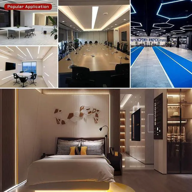 Alt view image 7 of 7 - COB LED Strip Lights DC 12V LED Lights Flexible Super Bright LED Strips 16.4ft 3000K Warm White CRI 90+ 2400LEDs High Density Uniform Light for Home Room Decor (No Adapter or Controller)