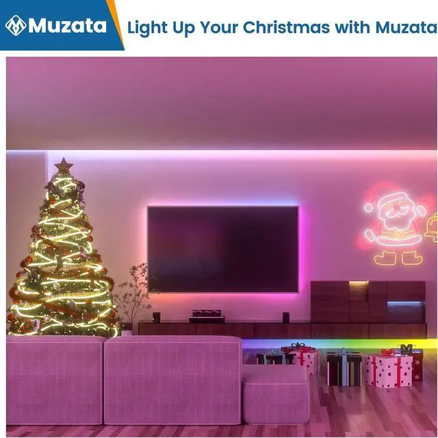 Alt view image 6 of 7 - 16.4FT/5M 96LEDs/M High Density RGB LED Strip Light Spotless U108 U103 LC31 LED Strip Channel Neon Lighting Effect AC1L (Power Adapter Not Included)