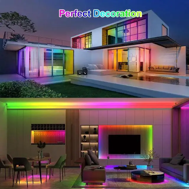 Alt view image 5 of 5 - 16.4FT WS2812B 5V LED Strip Lights 300 Individual Addressable RGB IC 5050SMD LEDs - Flexible Black PCB IP30 - 60LEDs/m MagicRGB Dream Color for DIY Chasing Color Project (No Power Supply & Controller)