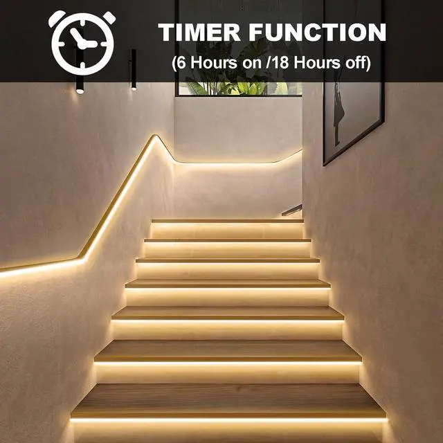 Alt view image 3 of 7 - 32.8Ft COB LED Strip Lights Outdoor Waterproof 3200 LED Strip Light PVC Casing Tape Light Flexible with Self-Adhesive Timer Dimmable for House Garden Camping DIY Lighting (Warm White)