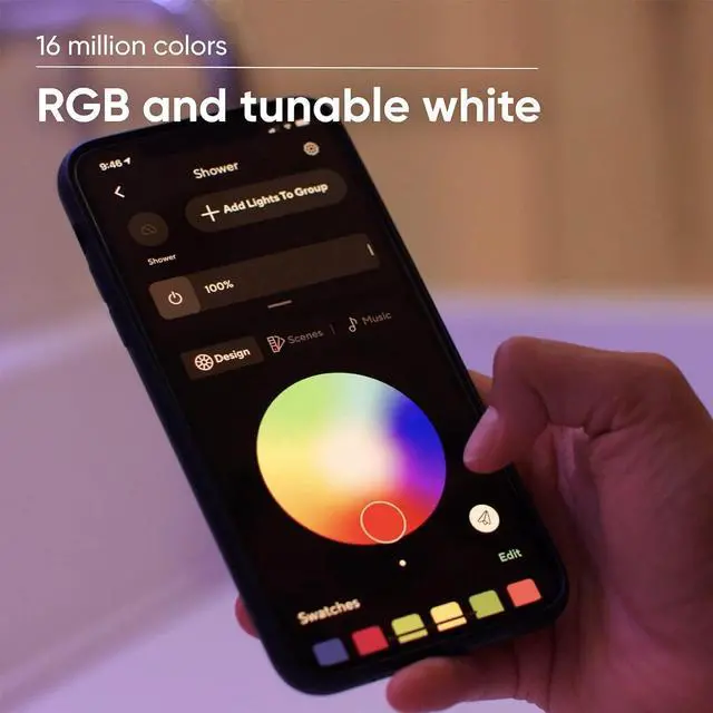 Alt view image 3 of 7 - Light Strip Pro 32.8ft WiFi LED Strip Lights Multi-Color Segment Control 16 Million Colors Waterproof Coating Compatible with Alexa Google Assistant (2 Rolls of 16.4ft)
