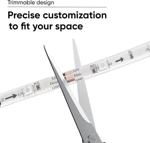 Alt view image 7 of 7 - Light Strip Pro 32.8ft WiFi LED Strip Lights Multi-Color Segment Control 16 Million Colors Waterproof Coating Compatible with Alexa Google Assistant (2 Rolls of 16.4ft)