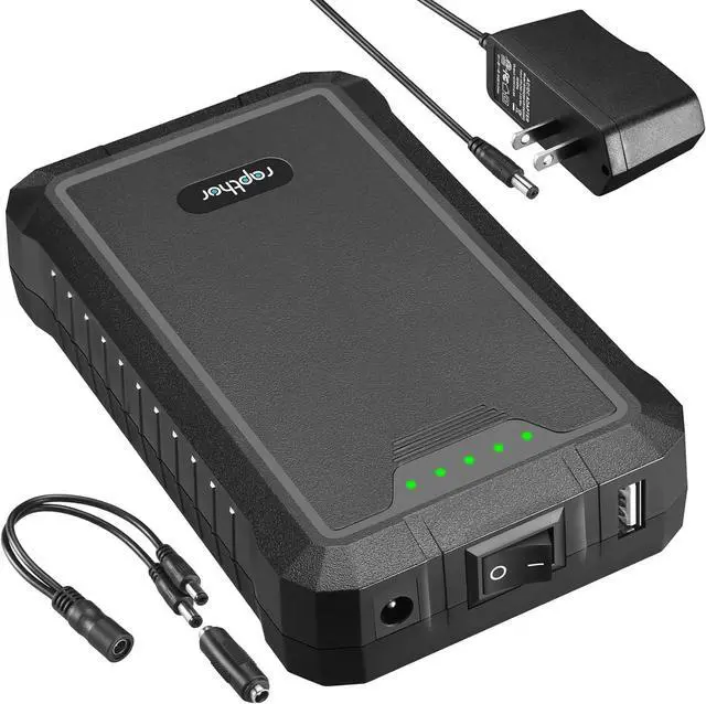 Main image of Rapthor Rechargeable 12V 6500mAh / 5V 13000mAh Power Bank DC Output Lithium ion Battery Pack with Fast Charger for Heated Jacket Strip Lights CCTV Camera Telescope Phones Compatible with Spectra Pump