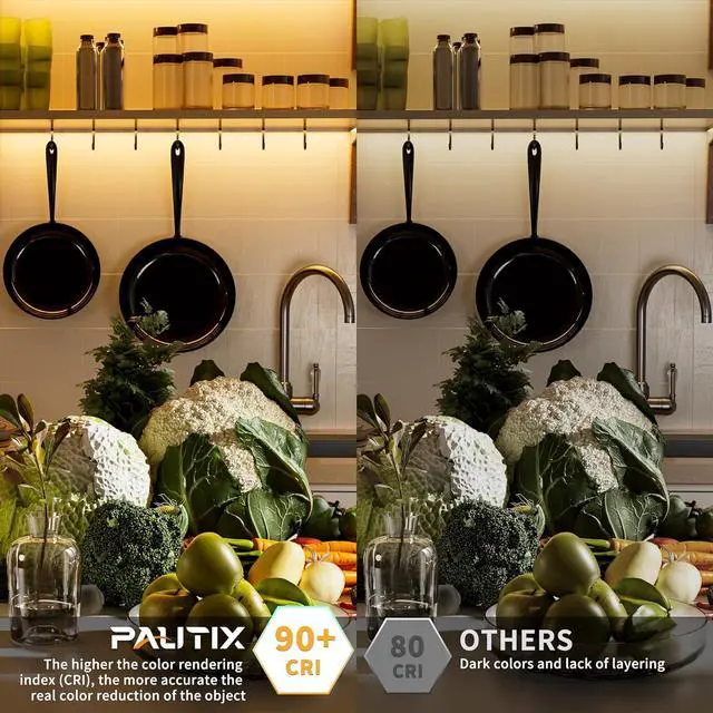 Alt view image 4 of 7 - COB LED Strip Light 32.8ft/10m 5040LEDs Warm White 2700K High Lumen Flexible CRI93+ LED Tape Super Bright DC24V for Cabinet Home DIY Lighting Projects(Power Supply & Controller Not Included)