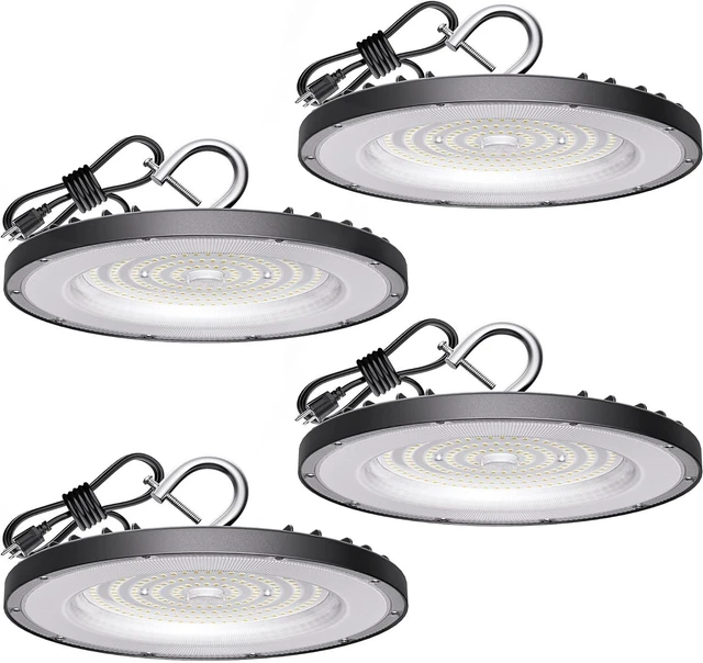 Main image of 4 Pack UFO LED High Bay Light 200W, 30000lm, 5000K, ETL Listed