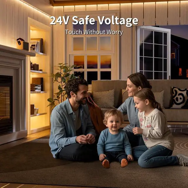 Alt view image 3 of 7 - COB LED Strip Light 20ft/6.1m 3000K Warm White 3087LEDs High Lumen CRI90+ Super Bright Lead-free Material DC24V Flexible LED Tape for Home&Office DIY Lighting Project(Power Supply Not Included)