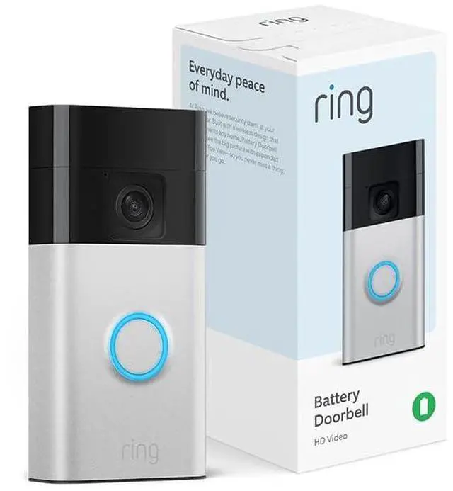 Alt view image 2 of 7 - Battery Doorbell Head-to-Toe Video Live View with Two-Way Talk and Motion Detection & Alerts (newest model) Satin Nickel