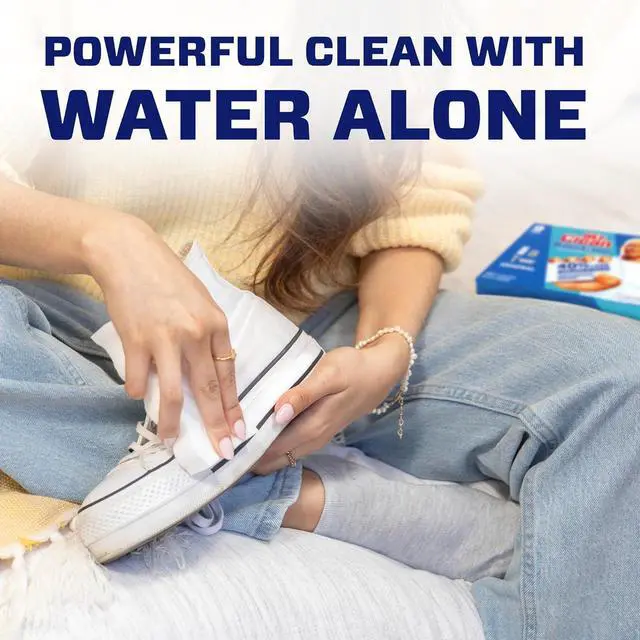 Alt view image 4 of 7 - Magic Eraser Original Cleaning Pads Multi Purpose Cleaner Bathroom Cleaning Supplies All Purpose Cleaner White 6 Count