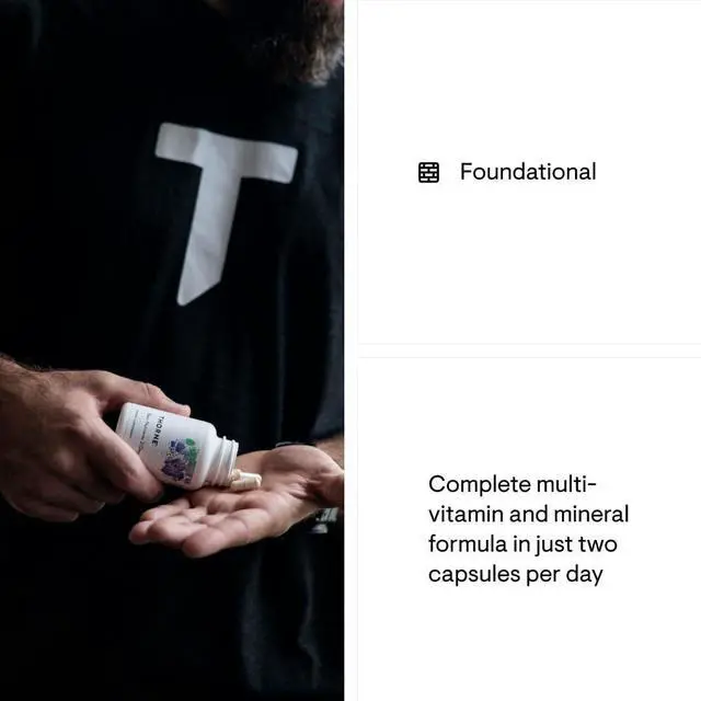 Alt view image 4 of 6 - Basic Nutrients 2/Day - Comprehensive Daily Multivitamin with Optimal Bioavailability - Vitamin & Mineral Formula - Gluten Dairy & Soy-Free - 60 Capsules - 30 Servings