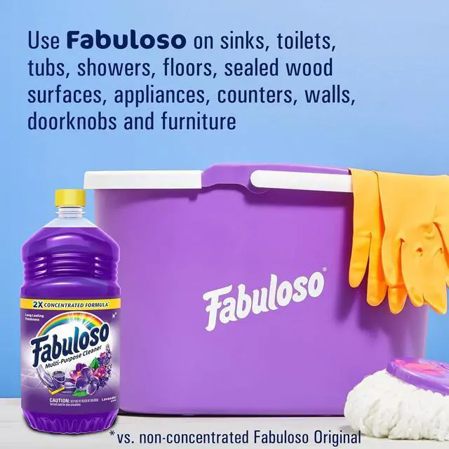 Alt view image 7 of 7 - Multi-Purpose Cleaner & Floor Cleaner 2X Concentrated Lavender Scent 56 fluid ounces