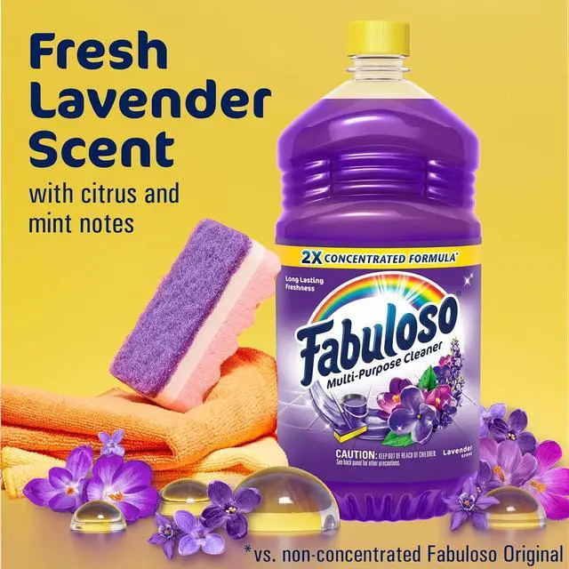 Alt view image 5 of 7 - Multi-Purpose Cleaner & Floor Cleaner 2X Concentrated Lavender Scent 56 fluid ounces
