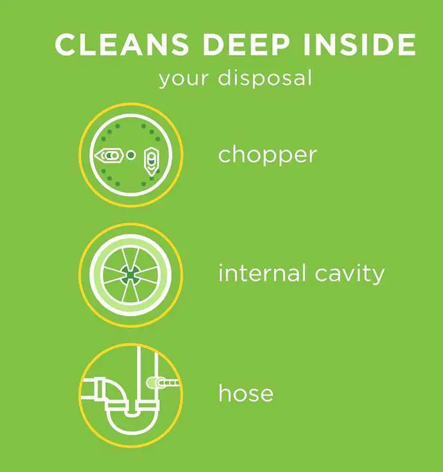 Alt view image 7 of 7 - Garbage Disposal Cleaner Removes Odor-Causing Residues 9 Tablets [3 Pack]