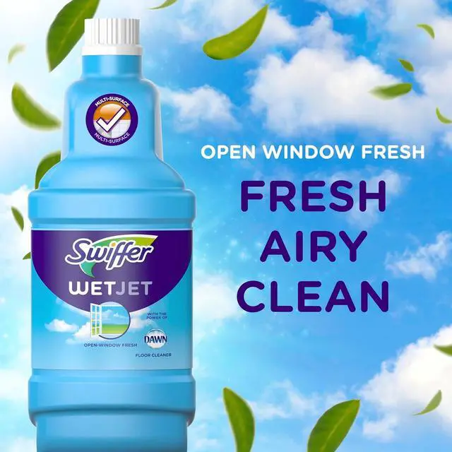 Alt view image 6 of 7 - WetJet Hardwood and Floor Spray Mop Cleaner Starter Kit Includes: 1 Power Mop 10 Pads Cleaning Solution Batteries