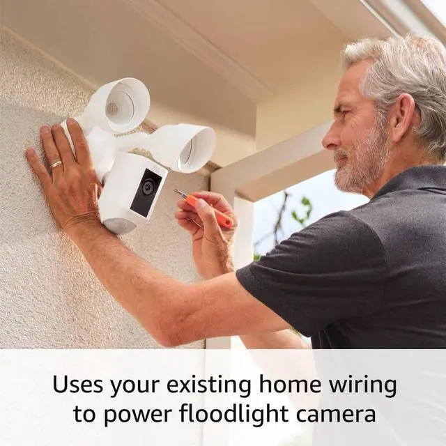 Alt view image 6 of 7 - Floodlight Cam Wired Plus with motion-activated 1080p HD video White (2021 release)