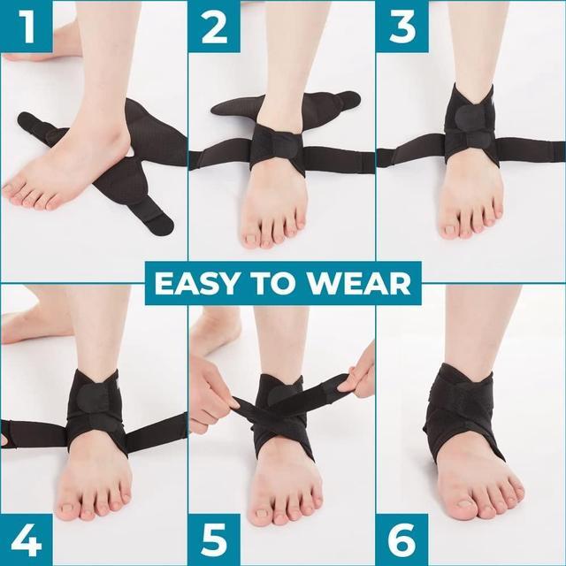 Alt view image 4 of 7 - Ankle Support Brace Breathable Neoprene Sleeve Adjustable Wrap! (1 Pack)