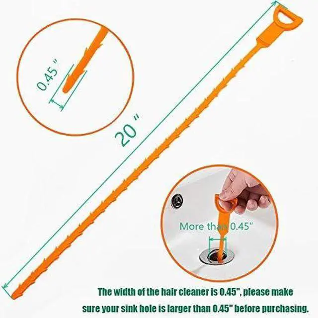Alt view image 5 of 6 - Drain Snake Hair Drain Clog Remover - 3 Pack Shower Snake Sink Unclogger Tool with Exquisite Packaging