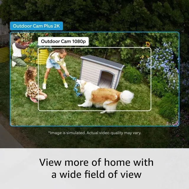 Alt view image 4 of 7 - Introducing Outdoor Cam Plus Battery  Wide-Angle 2K Video with Vision Low-Light Sight for full-color night vision Mount-Anywhere Versatility White
