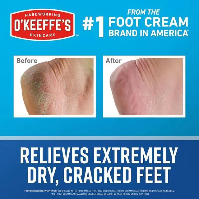 Alt view image 2 of 7 - OKEEFFES Healthy Feet 3.2-oz Hypoallerg