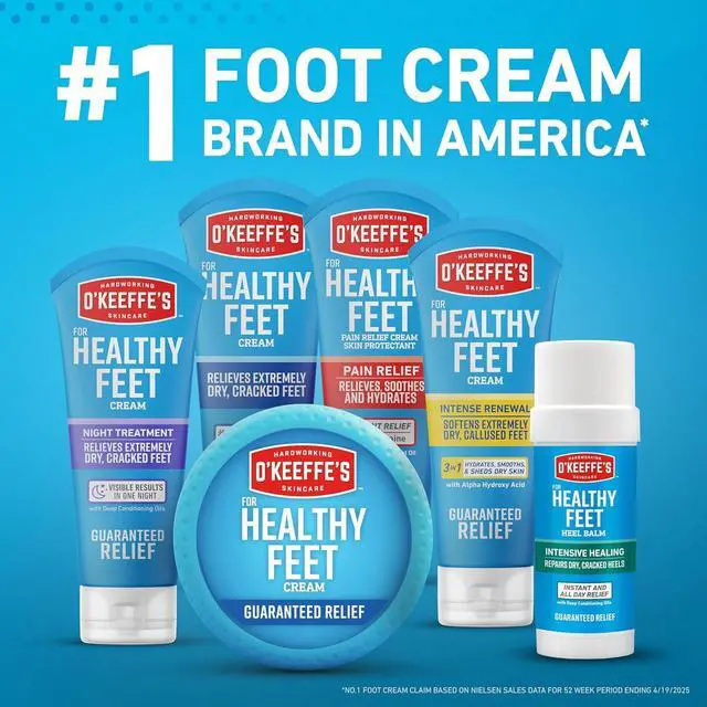 Alt view image 6 of 7 - OKEEFFES Healthy Feet 3.2-oz Hypoallerg
