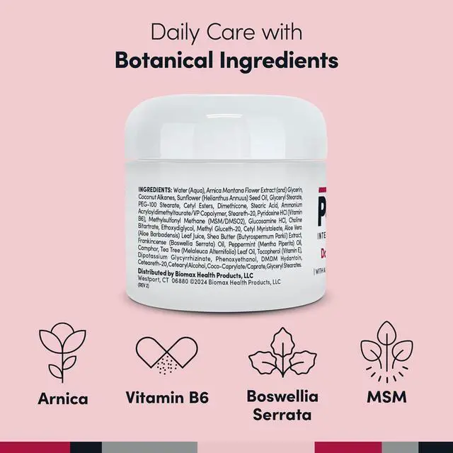 Alt view image 5 of 7 - Joint & Muscle Therapy - Soothing Muscle Rub for Back Neck Hands Feet - Premium Whole Body Rub with Arnica Vitamin B6 MSM & Boswellia - Non-Greasy 2oz Cream