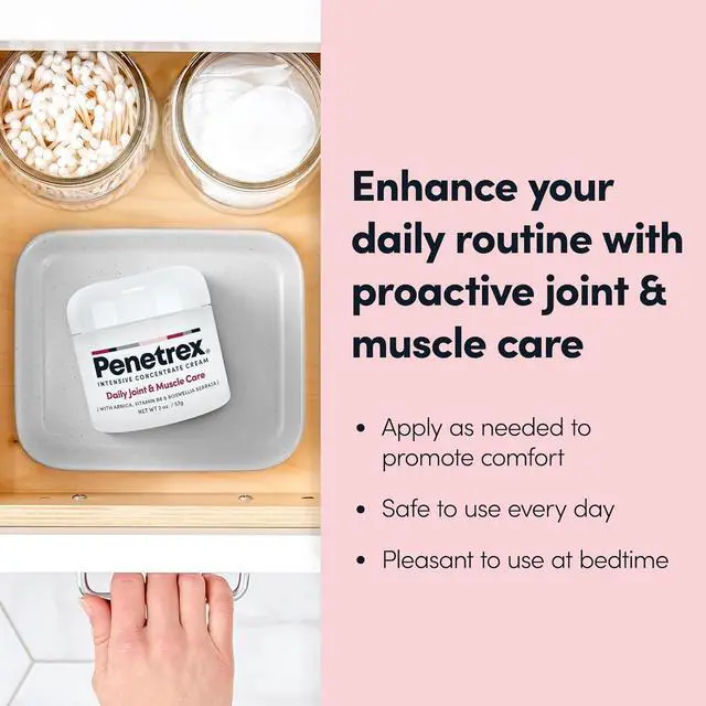 Alt view image 4 of 7 - Joint & Muscle Therapy - Soothing Muscle Rub for Back Neck Hands Feet - Premium Whole Body Rub with Arnica Vitamin B6 MSM & Boswellia - Non-Greasy 2oz Cream