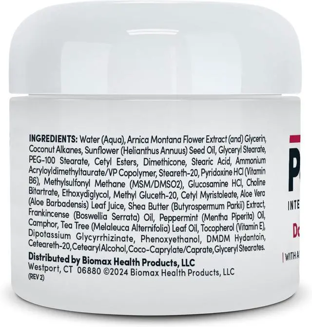 Alt view image 7 of 7 - Joint & Muscle Therapy - Soothing Muscle Rub for Back Neck Hands Feet - Premium Whole Body Rub with Arnica Vitamin B6 MSM & Boswellia - Non-Greasy 2oz Cream