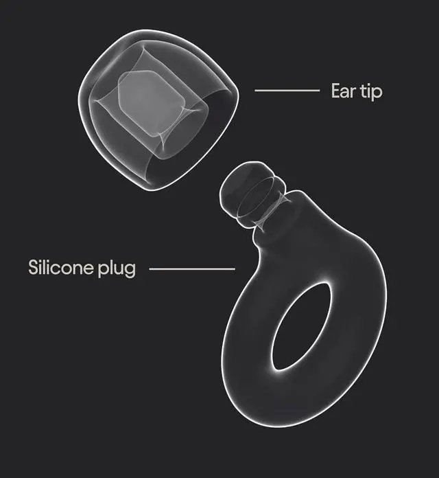 Alt view image 6 of 7 - Quiet 2 Ear Plugs C Ultra-Comfy Reusable Noise-Reducing Earplugs for Sleep Deep Focus Travel Noise Sensitivity | Flexible Hearing Protection | Customizable Fit | 24dB (SNR) Noise Reduction