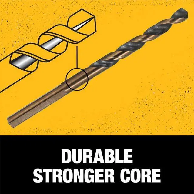 Alt view image 4 of 7 - Drill Bit Set 14-Piece 135 Degree Split Point For Plastic Wood and Metal (DWA1184)