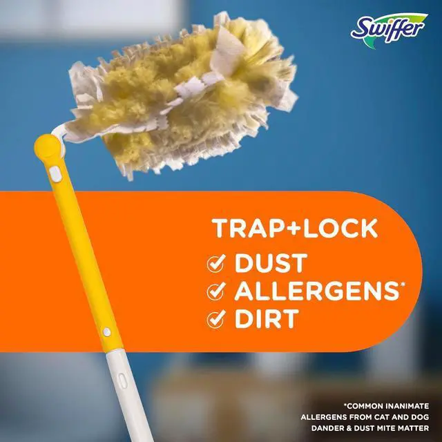 Alt view image 5 of 7 - Duster Heavy Duty Dusting Kit Cleaning Supplies 3 ft Extended Handle 1 Duster 12 Refills
