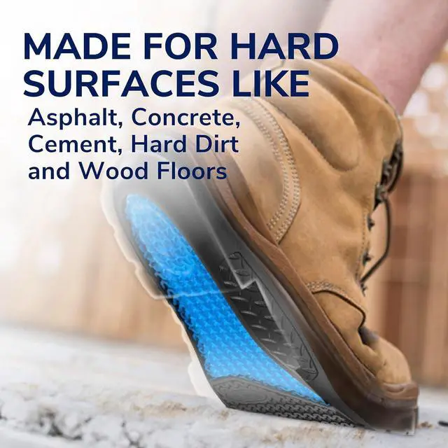 Alt view image 6 of 7 - Dr. Scholls Work All-Day Superior Comfort Insoles with Massaging Gel - Designed for Men & Women with Hard-Working Feet Eliminates Sore Muscles and Tired Legs Arch Support Inserts with Odor Control