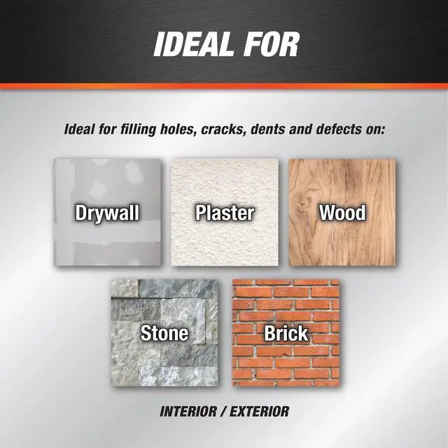 Alt view image 4 of 7 - 1 qt Dap 12330 DryDex Interior/Exterior Spackling White