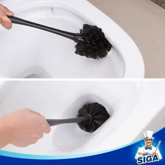 Alt view image 5 of 5 - Toilet Plunger and Bowl Brush Combo for Bathroom Cleaning Black 1 Set
