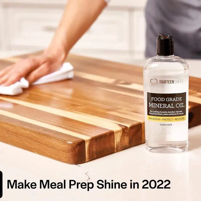 Alt view image 3 of 7 - Mineral Oil - 8 oz Food Grade Conditioner for Wood Cutting Board Countertop & Butcher Block Lubricant for Knife or Meat Grinder - Safe USP Finish on Marble Soapstone
