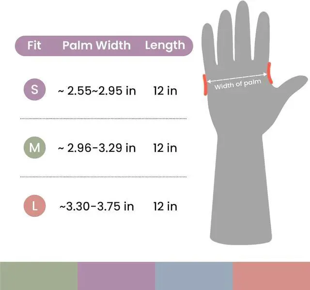 Alt view image 7 of 7 - Rubber Cleaning Gloves for Dishwashing 4 Pairs Reusable Kitchen Gloves for Washing Dishes and Household Cleaning Colorful Dish Gloves with Flocked Lining and Non-Slip Grip Pefect for Woman Men - M
