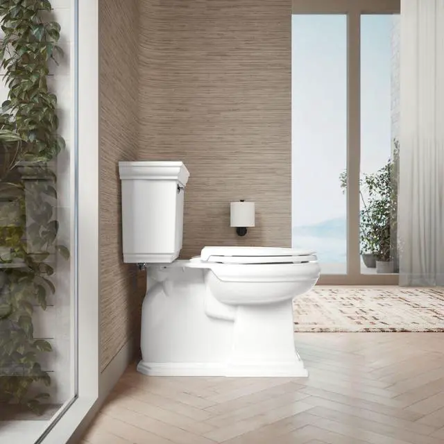 Alt view image 7 of 7 - 4636-RL-0 Cachet ReadyLatch Elongated Toilet Seat Quiet-Close Lid Contoured Seat Grip-Tight Bumpers and Installation Hardware White 18.04L x 14.18W