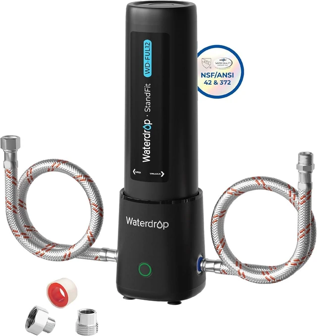Main image of Waterdrop 10UA PRO Under Sink Water Filter, No Drill Required, Time Reminder, Easy Installation, Reduces Lead, Chlorine, Bad Taste & Odor, NSF/ANSI 42 Certified, 11000 Gallons, Does not Lower TDS