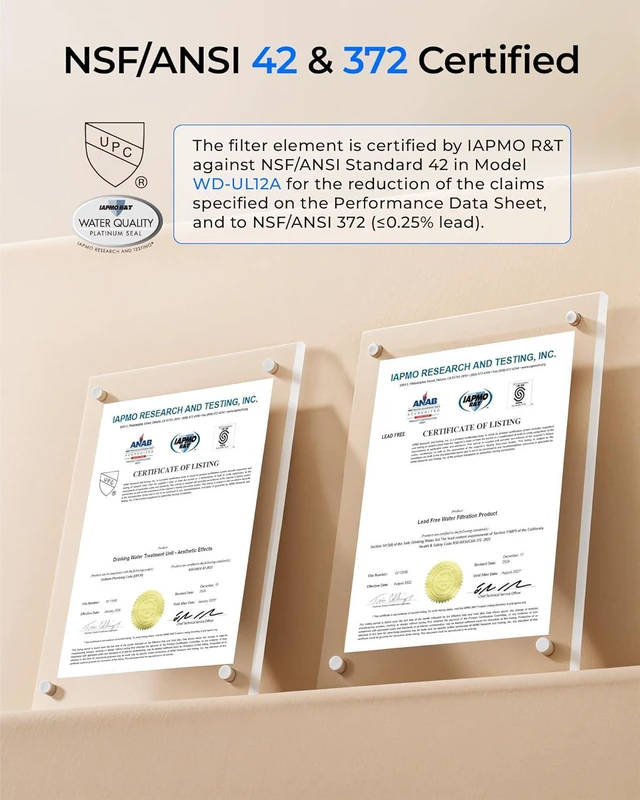 Alt view image 3 of 7 - Waterdrop 10UA PRO Under Sink Water Filter, No Drill Required, Time Reminder, Easy Installation, Reduces Lead, Chlorine, Bad Taste & Odor, NSF/ANSI 42 Certified, 11000 Gallons, Does not Lower TDS