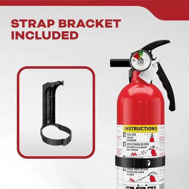 Alt view image 6 of 7 - FA110G Multi Purpose Fire Extinguisher for Home Office Dorm Residential 1A10BC