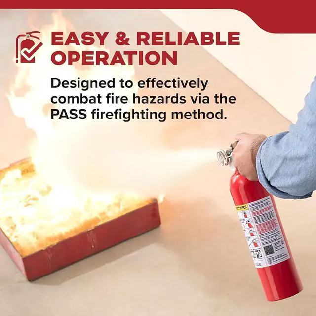 Alt view image 7 of 7 - FA110G Multi Purpose Fire Extinguisher for Home Office Dorm Residential 1A10BC