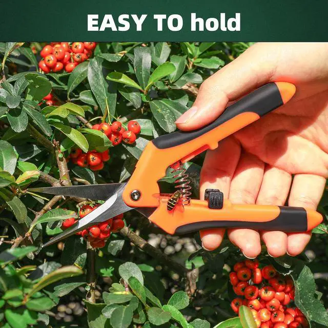 Alt view image 6 of 7 - 3-Pack Stainless Steel Pruning Shears Pruning Snips and Clippers for Gardening